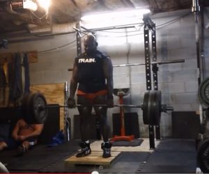 Deficit Deadlift off a 3" Block