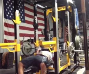 Close Grip Bench Press with Shoulder Saver Bar