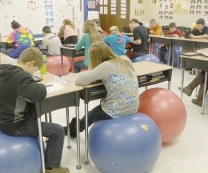 Stability Balls in Place of Chairs in Classroom Pay Off