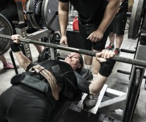 Bench - shirt work, tricep death and destroying the college kids (videos)