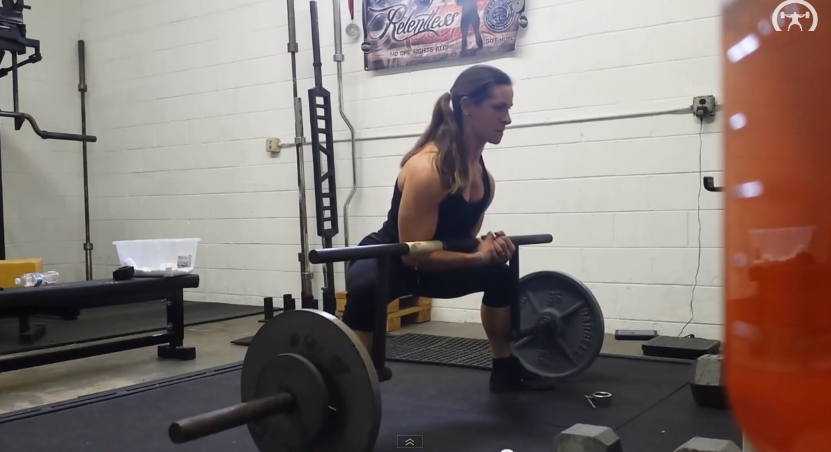 Zercher Deadlifts with EliteFTS™ Cambered Bar