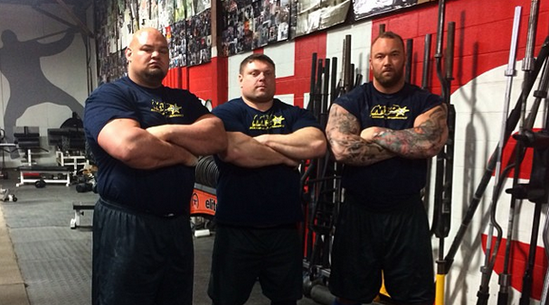 Brian Shaw, Zydrunas Savickas BIG Z & Hafþór Júlíus Björnsson at elitefts™ Compound 