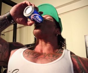 Rich Piana Creates 'Beer Drinking Bench Press Contest', Crowns Self Champion