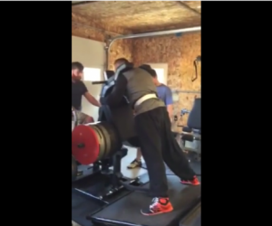 Pro Football Player Matt Mulligan on the Elitefts Power Squat