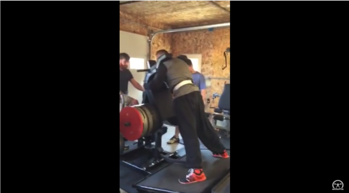 Pro Football Player Matt Mulligan on the Elitefts Power Squat