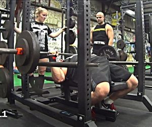 Video: Bench Press Reps Wk4 - 275x11 & Pin Presses/Swiss Bar Extensions