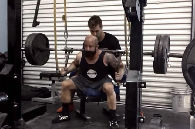 6/29- Single Ply Deadlifts off 2” Blocks and Raw Box Squats w/The OBB Power Handles w/videos