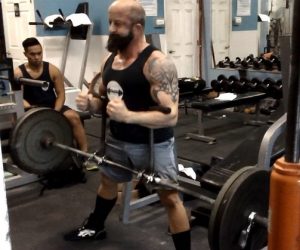 7/6- Speed Deadlifts and Zercher Squats/Deadlifts w/The OBB Power Handles w/videos