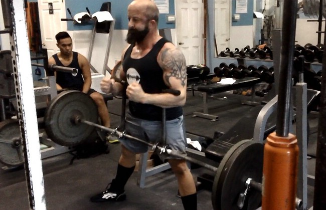 7/6- Speed Deadlifts and Zercher Squats/Deadlifts w/The OBB Power Handles w/videos