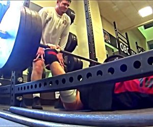 Max Effort Paused Floor Press w/ Metal Catapult up to 405x3 (Video)