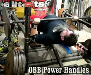 Video of Clint Darden Chaos Benching with the OBB Power Handles