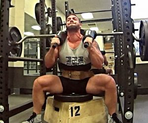 Speed SQ/DL Wk1: SSB Box Squat 10x2 w/ 380lbs & Speed Pulls vs Bands 6x1 (Video)