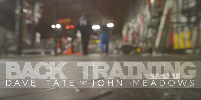 WATCH: High Volume Back Training with Dave Tate and John Meadows (Full Training Included)