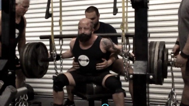 1/14- Cambered Bar Box Squats w/OBB Team video