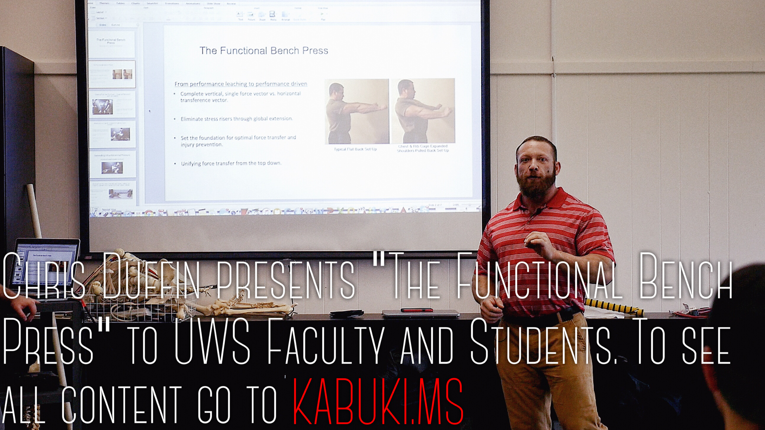 Destroying the Paradigm of what makes a "Functional Bench Press" - Presentation at UWS