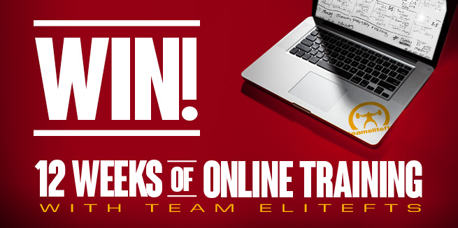 THREE DAYS LEFT — Win 12 Weeks of Free Online Training from Team Elitefts