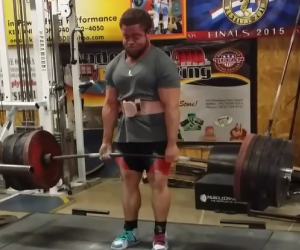 Deadlifts Against Chains at THE ELITEFTS S4 COMPOUND