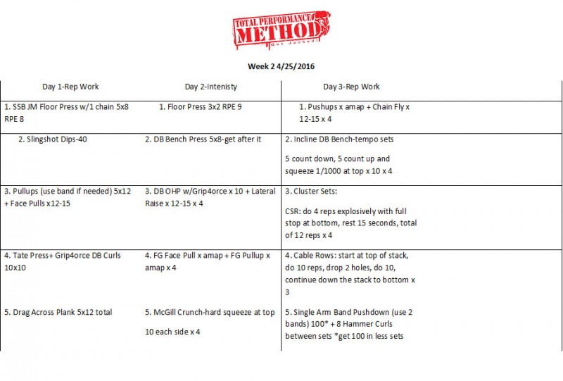 Acute Lower Back Training 2 TPS