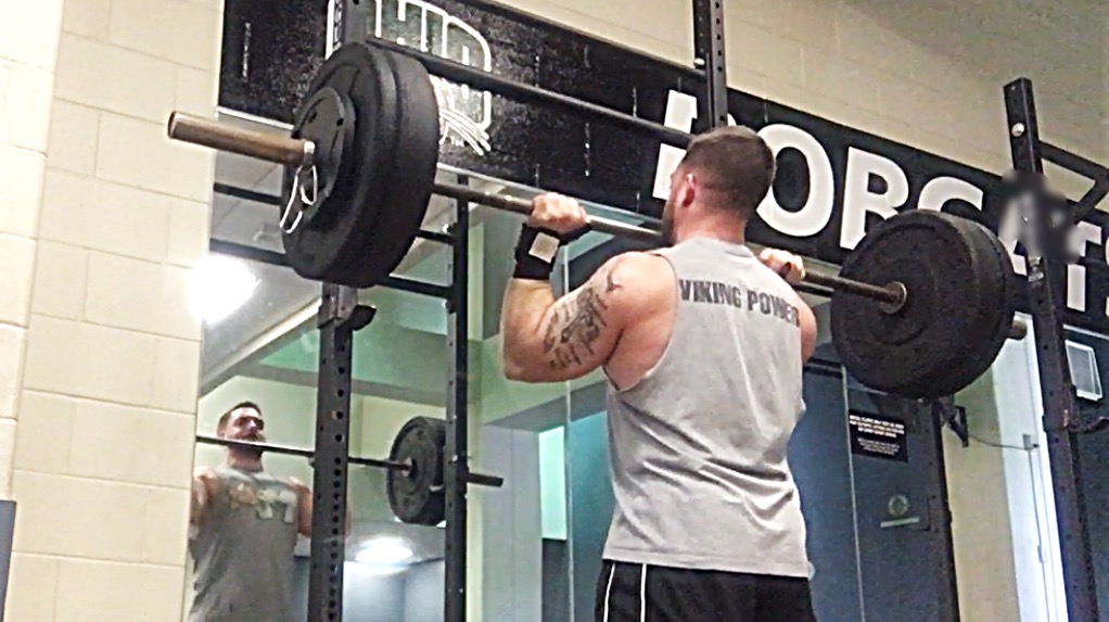 Strict OHP: 195x5 & 205x3 (Video) / Getting head through quicker on press