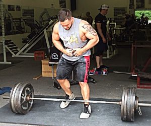 May 2018 Week 1 - Day 1 (new training schedule): Deadlift (465x10) & OHP (160x10)