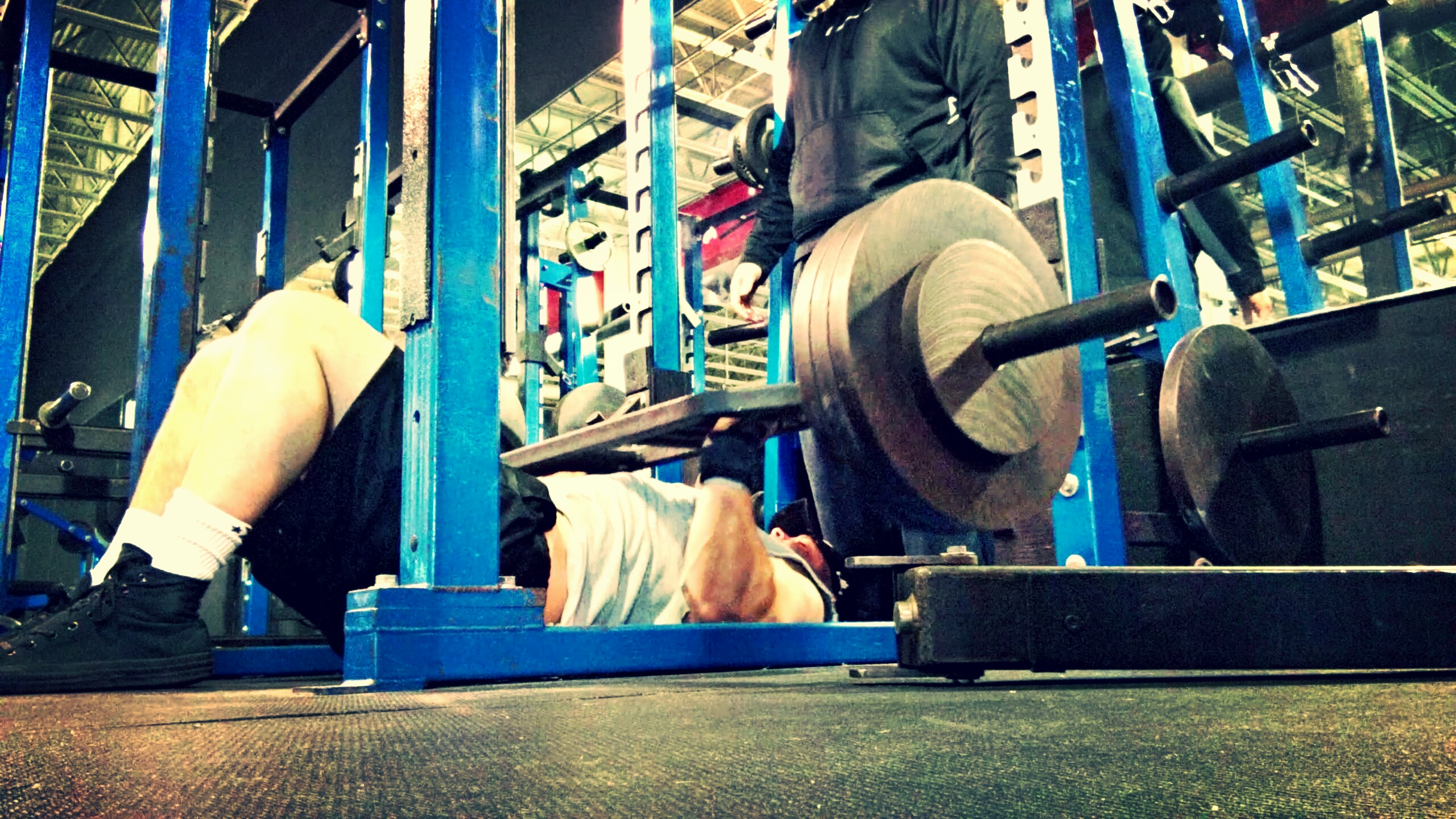 Trying to be Strong Like Hodor: Heavy Floor Press w/ Log Bar