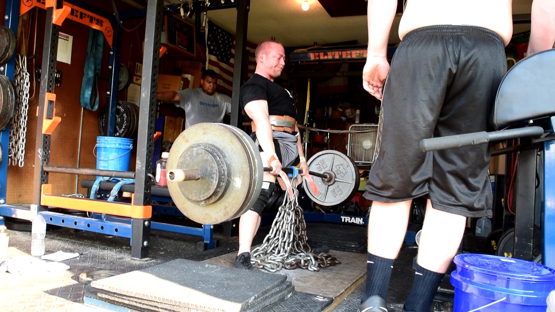 DE Lower: Speed Squats and Heavy Block Pulls vs Chains (w/VIDEO)
