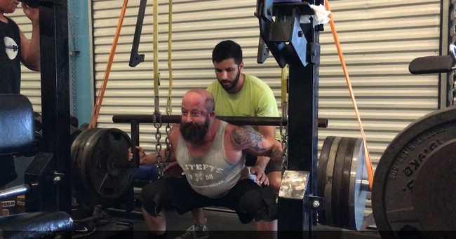 7/28- Raw Cambered Bar Squats w/video