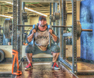 Heavy Squats with SSB and OHP