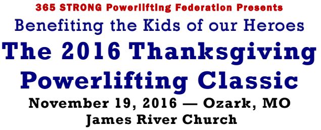 Thanksgiving Powerlifting Classic