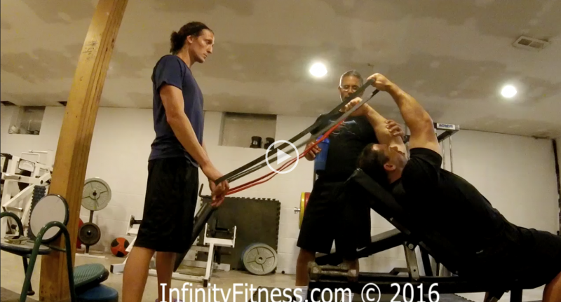 alternating tension band triceps extensions