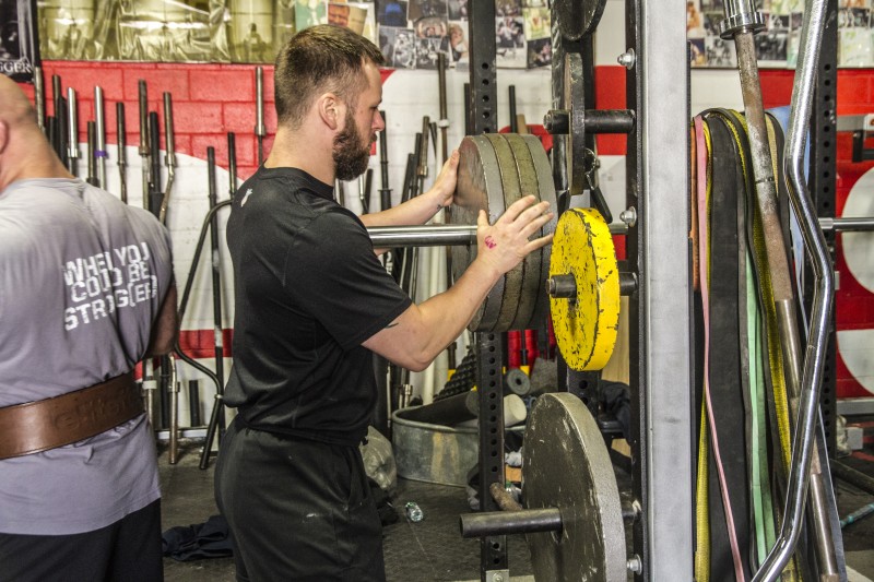 college weight room