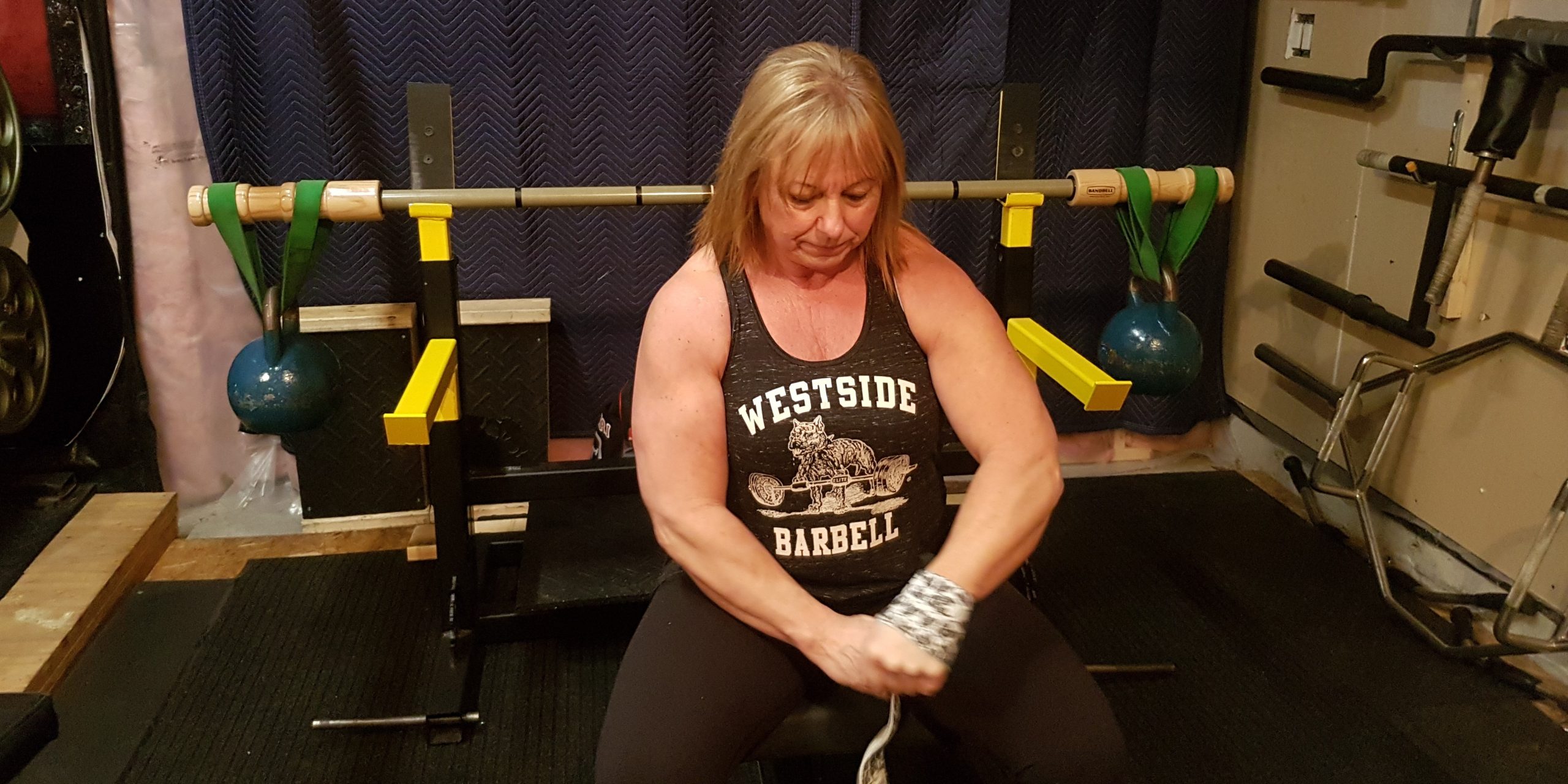 Bandbell Earthquake Bar Benching! (w/video)