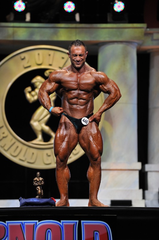 Master Men's Bodybuilding Overall Winner Ahmed Fauzi of Switerland (446) photo by Jeff Binns
