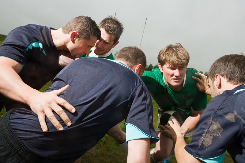 Rugby scrum