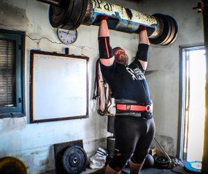 Log Press and Deadlift Challenge with Terry Hollands