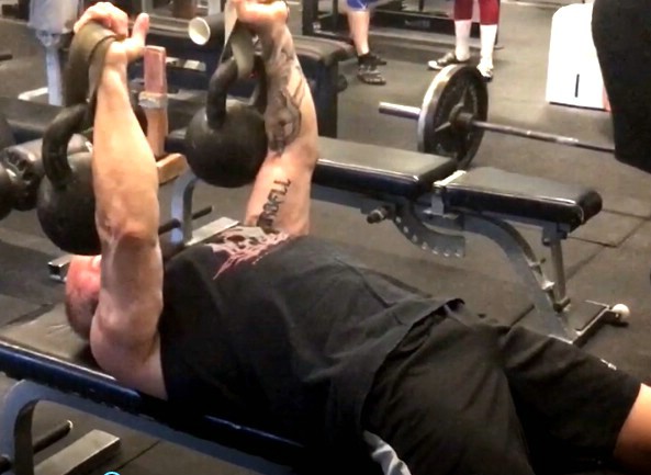 5/16- Raw Bench w/video of an exercise I think I created- Kettlebell Stability Presses with the Elitefts short bands