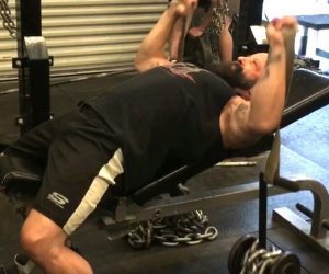 5/23- Bench w/video of another innovative exercise with the OBB Power Handles  