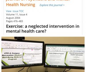 Pilot Program with University Counseling: Mental Health & Exercise Prescription