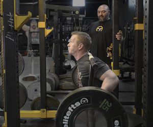 WATCH: How to Box Squat with the Rackable Cambered Squat Bar