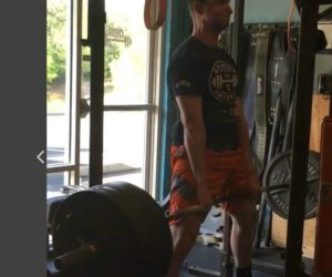 4/23- Raw Reverse Band Deadlifts w/videos of my training partner, Isaac, and I