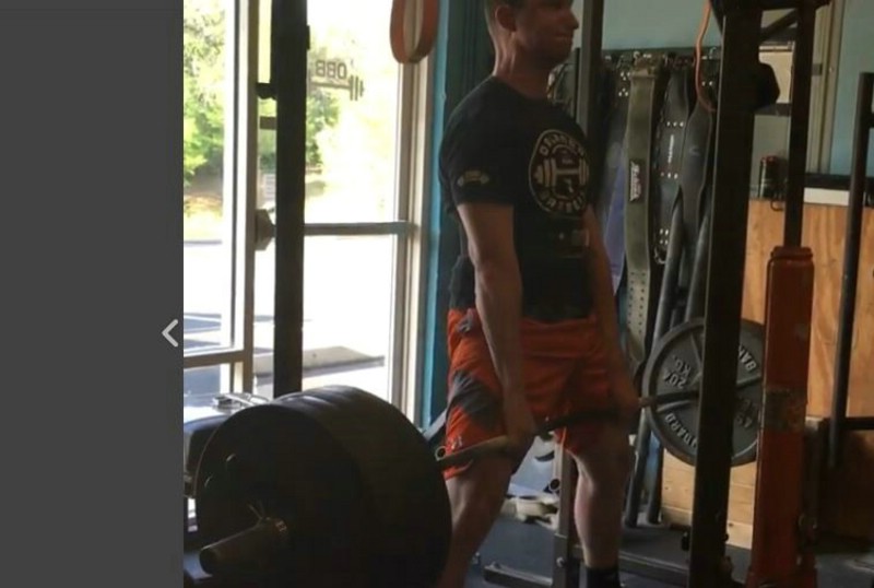 4/23- Raw Reverse Band Deadlifts w/videos of my training partner, Isaac, and I