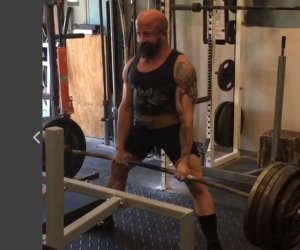 5/7- Deadlifts off 2” Mats w/vids of me and some of the crew