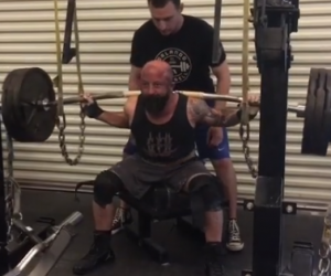 4/20- Raw Squats and another variation of our belt squat w/videos