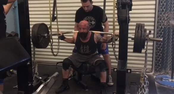 4/20- Raw Squats and another variation of our belt squat w/videos