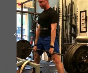 Deadlifts off 2” Mats against chains w/video of my training partner, Isaac, and I