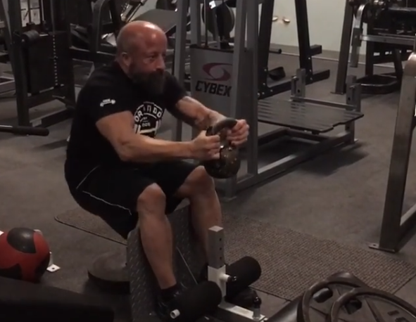 More progression with Sissy Squats on the Home GHR w/video