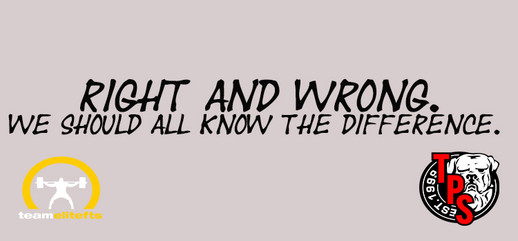 Right and Wrong.