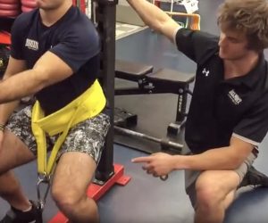 Belt Squat Overcoming Isometric