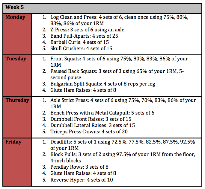 week 5