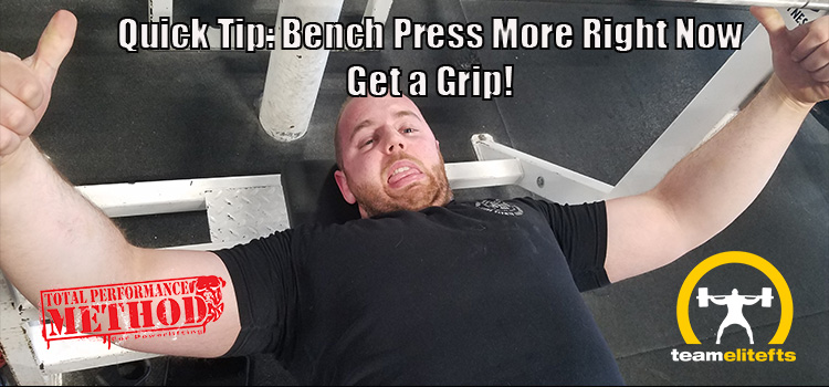 Quick Tip: Bench Press More Right Now